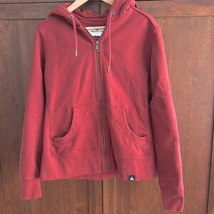 Heavyweight hot zip front hooded sweatshirt